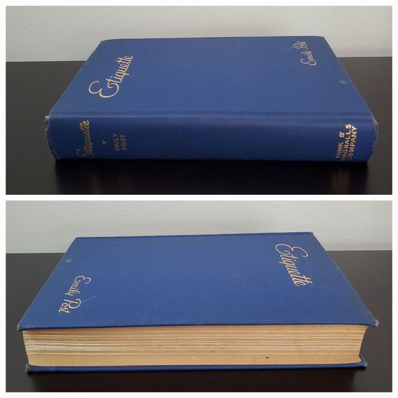 Etiquette by Emily Post : The Blue Book of Social Usage, Hardcover No DJ, 1945 - Picture 11 of 16